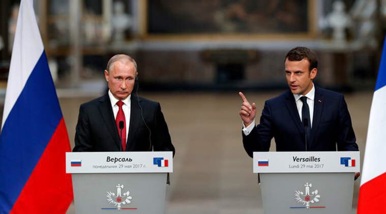 الرئيسان الفرنسي والروسي
