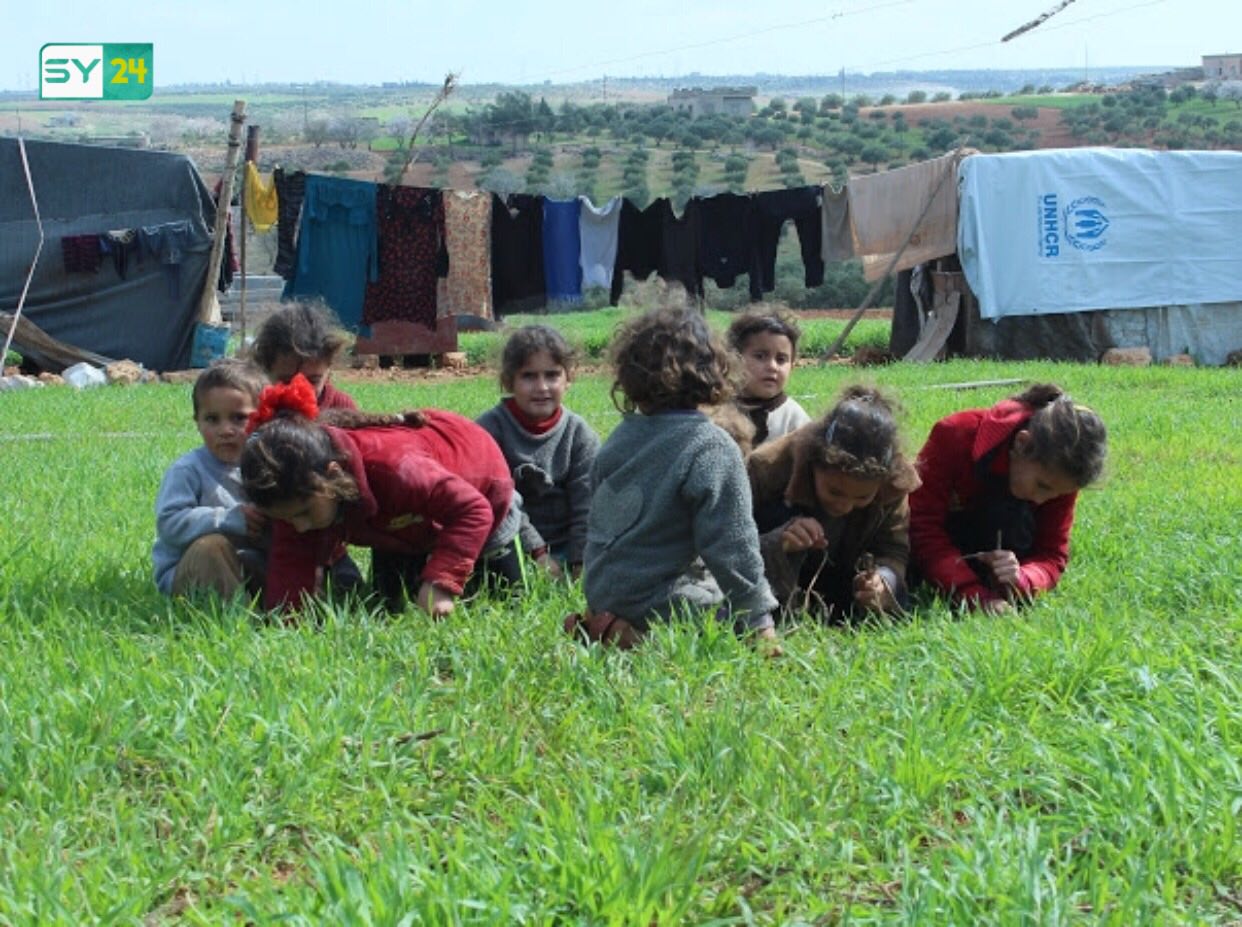 جانب من حياة الأطفال في مخيمات النزوح شمال حمص