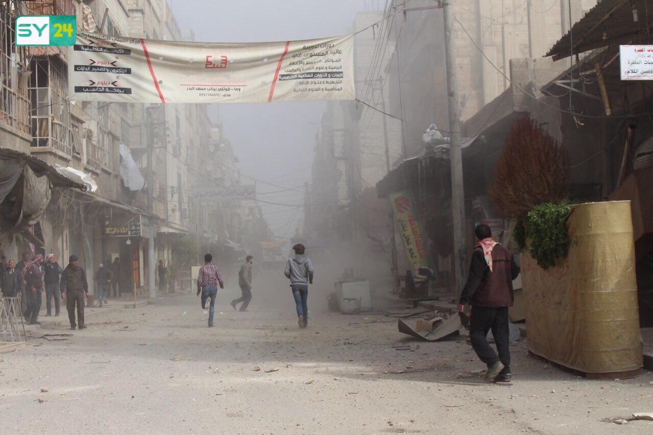 المجازر بحق المدنيين في مدن وبلدات الغوطة الشرقية