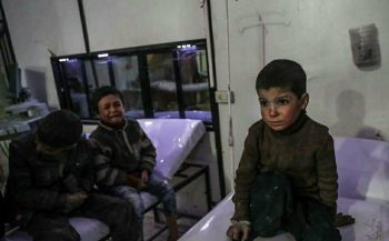 أطفال مصابون من الغوطة الشرقية