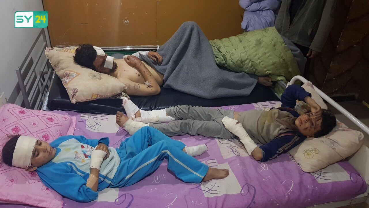 جرحى من الغوطة الشرقية