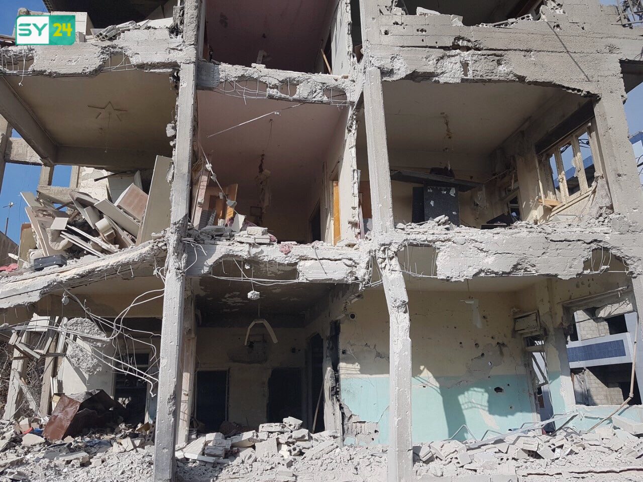 دمار كبير في مدينة دوما بقصف للنظام السوري