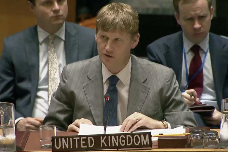 المندوب البريطاني الدائم لدى الأمم المتحدة السفير “جوناثان آلين”