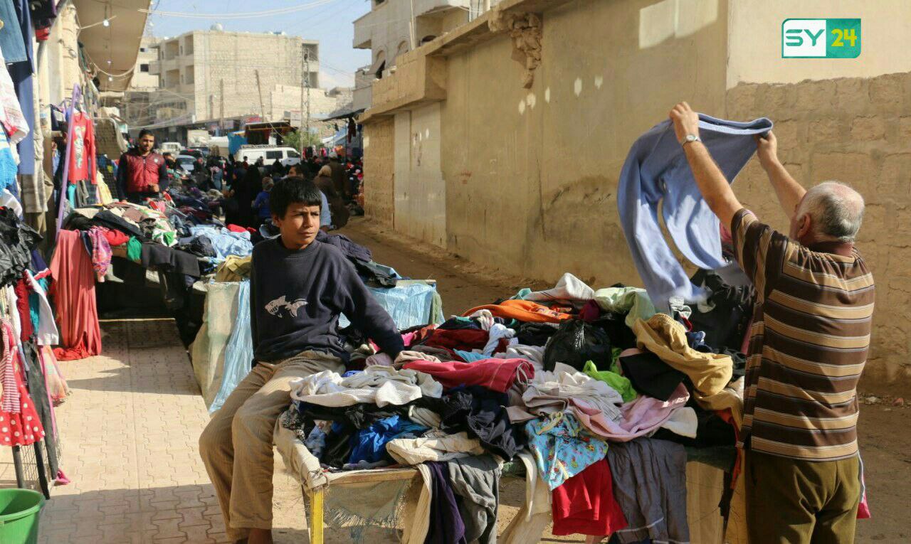 "البالة" تدخل إلى منطقة الجزيرة عبر معبر "سيمالكا" النهري، الواقع على حدود إقليم شمال العراق "كردستان"