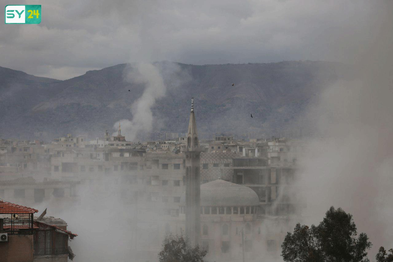 حمم الصواريخ تتساقط على المدنيين بعد فتوى الجعفري بإبادة الغوطة!