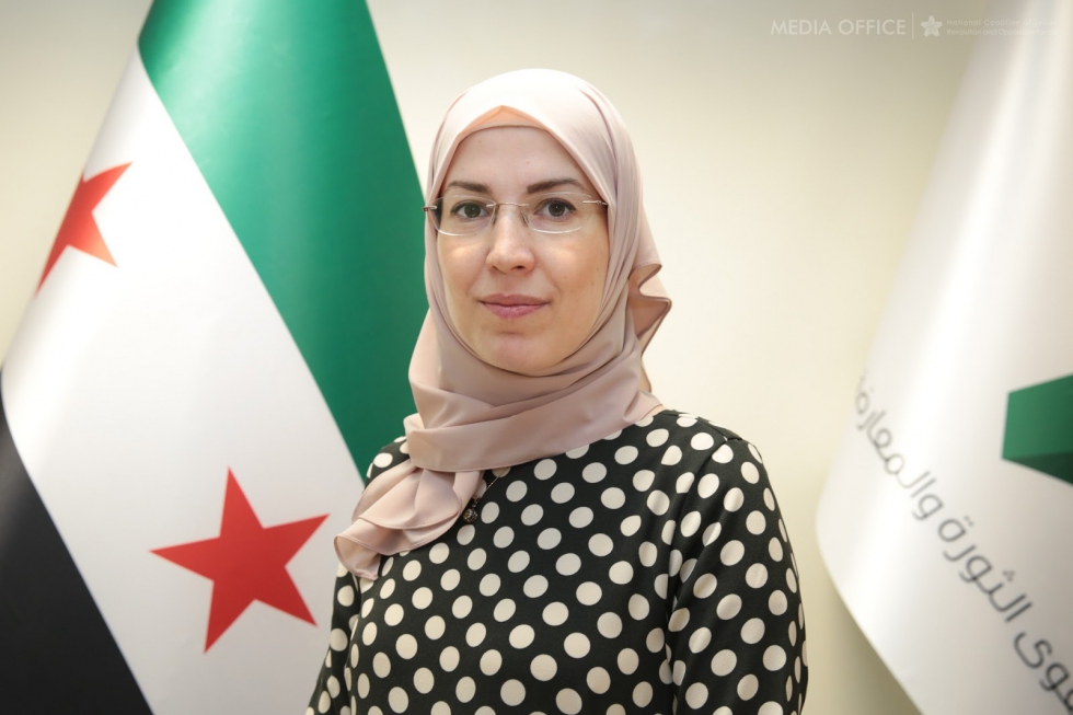 نائب رئيس الائتلاف الوطني لقوى الثورة والمعارضة السورية، سلوى أكسوي
