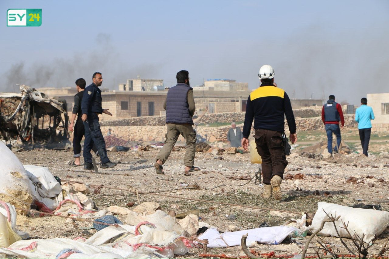 بمشاركة البوارج الروسية.. النظام يمطر ريفي إدلب الغربي والشمالي بالصواريخ