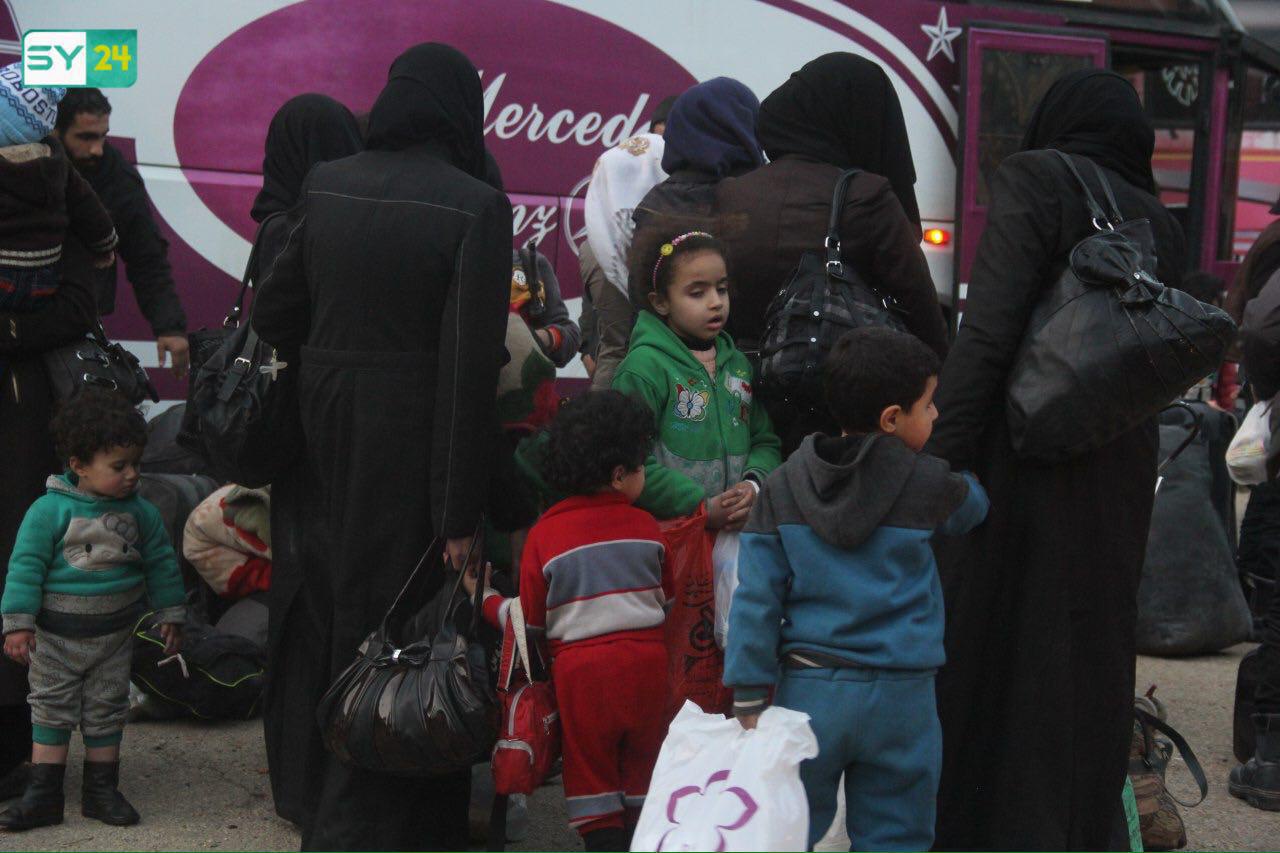 روسيا: 105 آلاف شخص غادروا الغوطة الشرقية