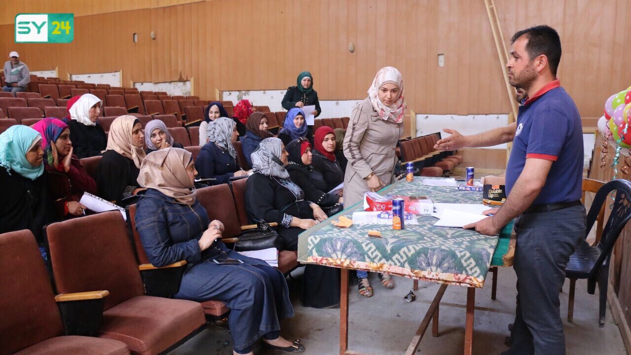 انتخاب الهيئة النسائية في مدينة الأتارب بريف حلب الغربي