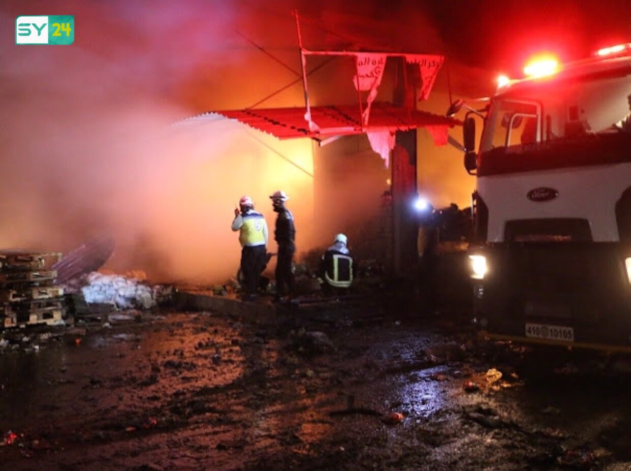 ضحايا مدنيون بقصف روسي على سوق للخضار في ريف إدلب