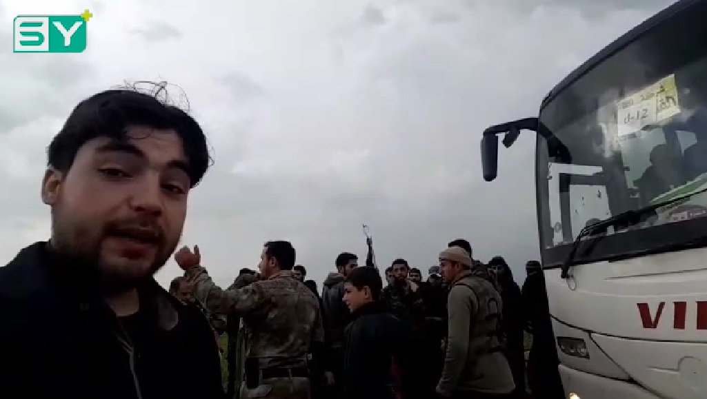 آخر التطورات حوّلَ وصول المهجرين من مدينة دوما إلى ريف حلب