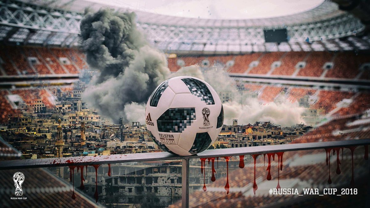 حملة دولية لمقاطعة كأس العالم في روسيا بسبب سوريا