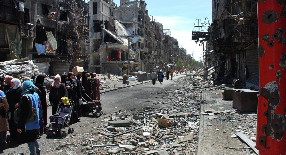 قصف للنظام على مخيم اليرموك بدمشق