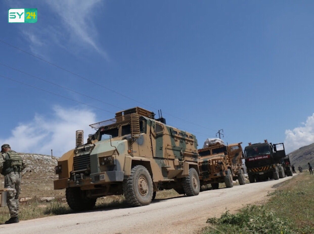 القوات التركية تقيم نقطة المراقبة 11 في ريف حماة