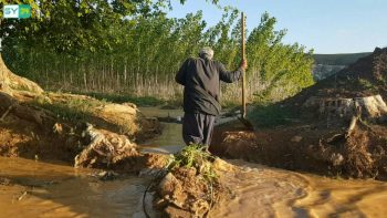 محلي جرابلس يؤمن المياه لـ 65 هكتاراً من الأراضي الزراعية في ريف حلب