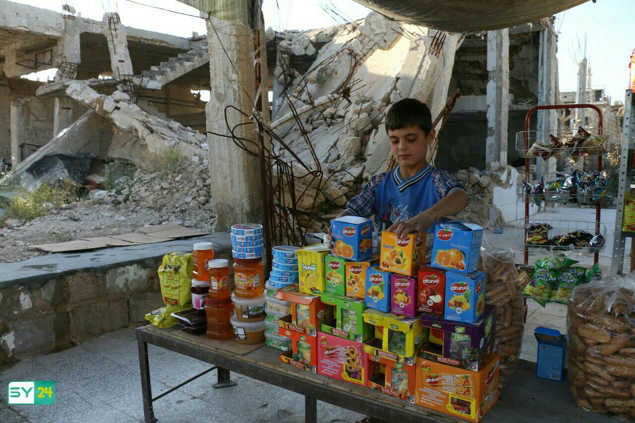 البسطات والعربات النقالة.. من طقوس رمضان في بلدة “كفرنبودة” بحماة