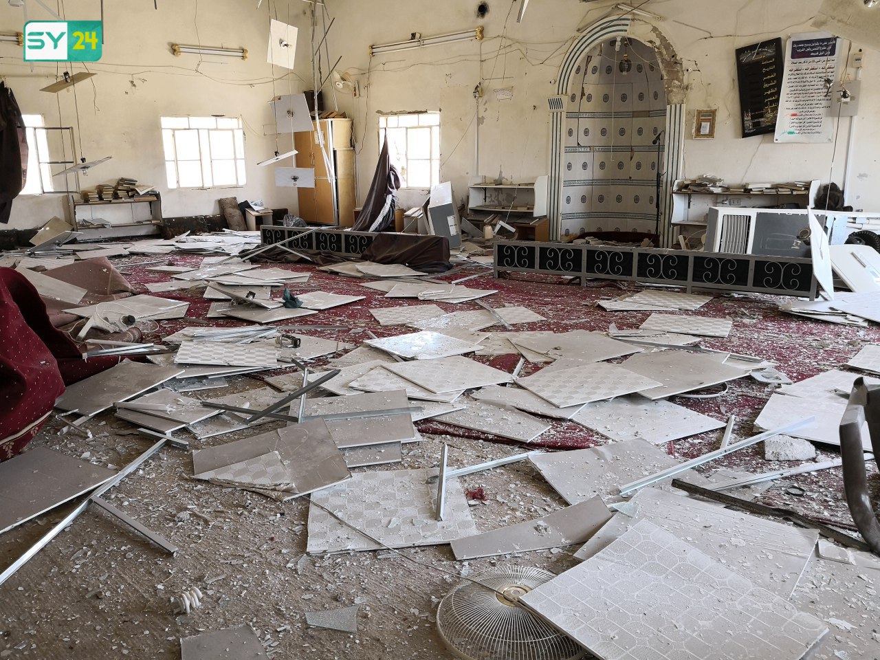 عدسة SY24 ترصد بعض الدمار الهائل في مدينة بصرى الشام بدرعا بسبب القصف