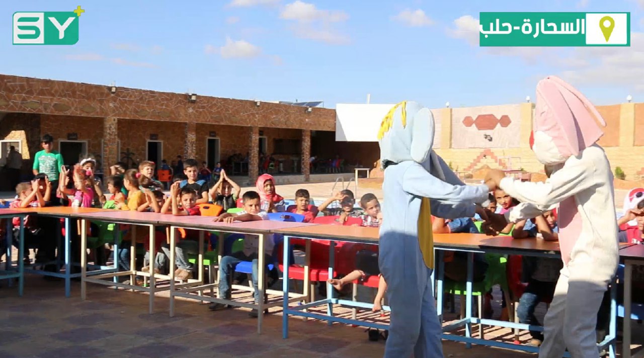 لإخراجهم من أجواء الحصار.. حفلاً ترفيهاً للأطفال المهجرين من الغوطة الشرقية وريف حمص