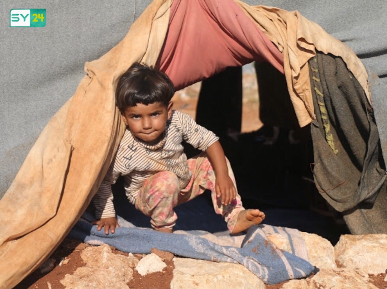 نازحو ريف حماة في المخيمات العشوائية شرق إدلب