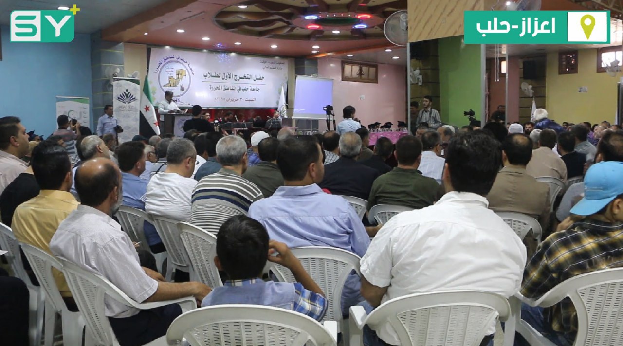 تخريج دفعة من طلاب وطالبات جامعة حلب الحرة