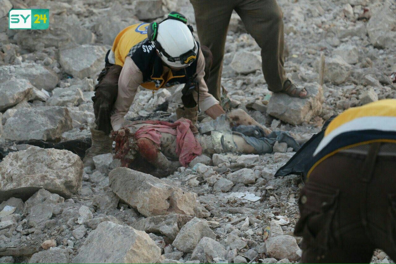 ارتفاع حصيلة ضحايا مجزرة أورم الكبرى بريف حلب