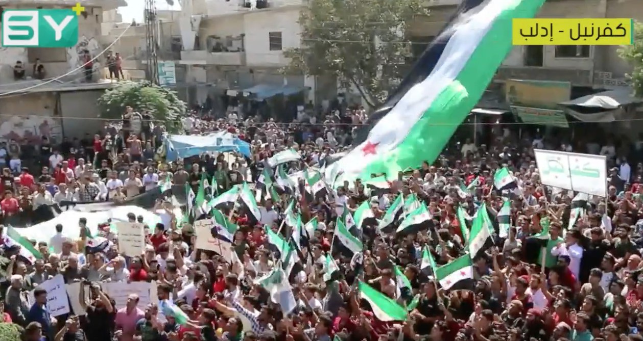 من مدينة كفرنبل بريف إدلب لبشار الأسد.. “وضع القتل أوزاره”