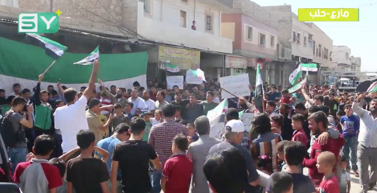 من مدينة مارع بريف حلب.. “جنة جنة والله ياوطنا”