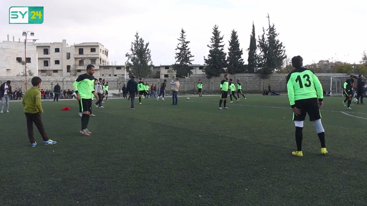 تنظيم مباراة كرة قدم ضمن أولمبياد السلام في ريف إدلب