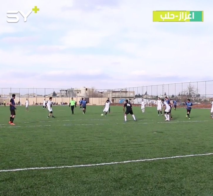 مباراة ودية لكرة القدم تجمع نادي “مارع للرجال” ونادي إعزاز  بريف حلب الشمالي تحضيراً للدوري القادم
