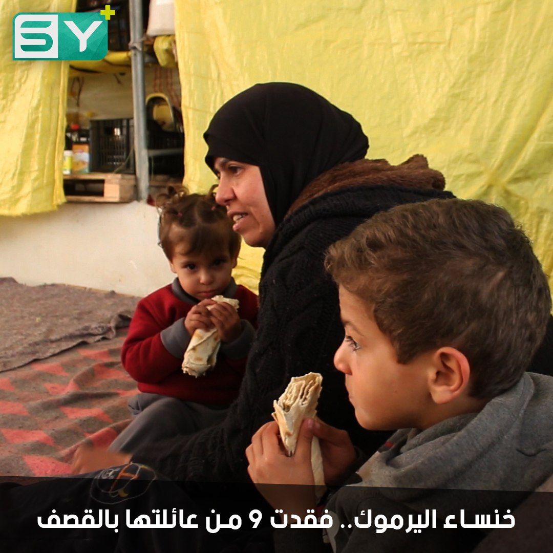 امرأة مهجرة فقدت زوجها و7 من أولادها تعيش في مخيم وسط ظروف قاسية