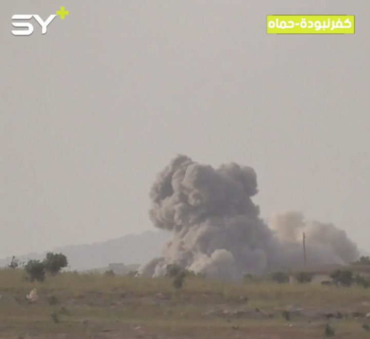 قصف مكثف من الطيران الحربي والمدافع الثقيلة على كفرنبودة والهبيط