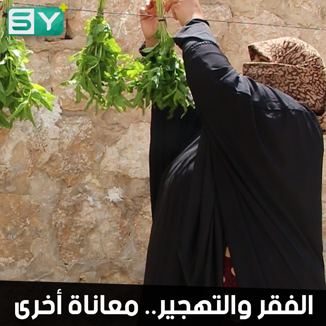 أم محمود.. مهجرة من مدينة حلب تعمل بأجور زهيدة لتؤمن بعضاً من احتياجات أسرتها