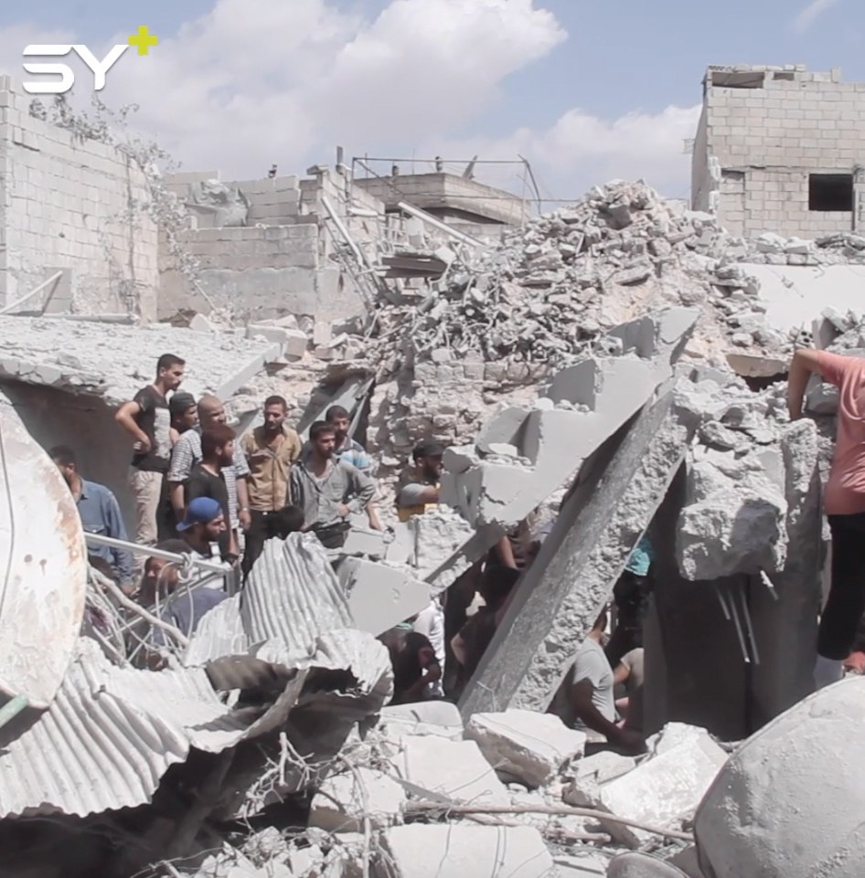 ارتفاع عدد الضحايا في مدينة اريحا الى خمسة قتلى ودمار كبير في منازل المدنيين بعد الغارات من قبل الطيران الحربي