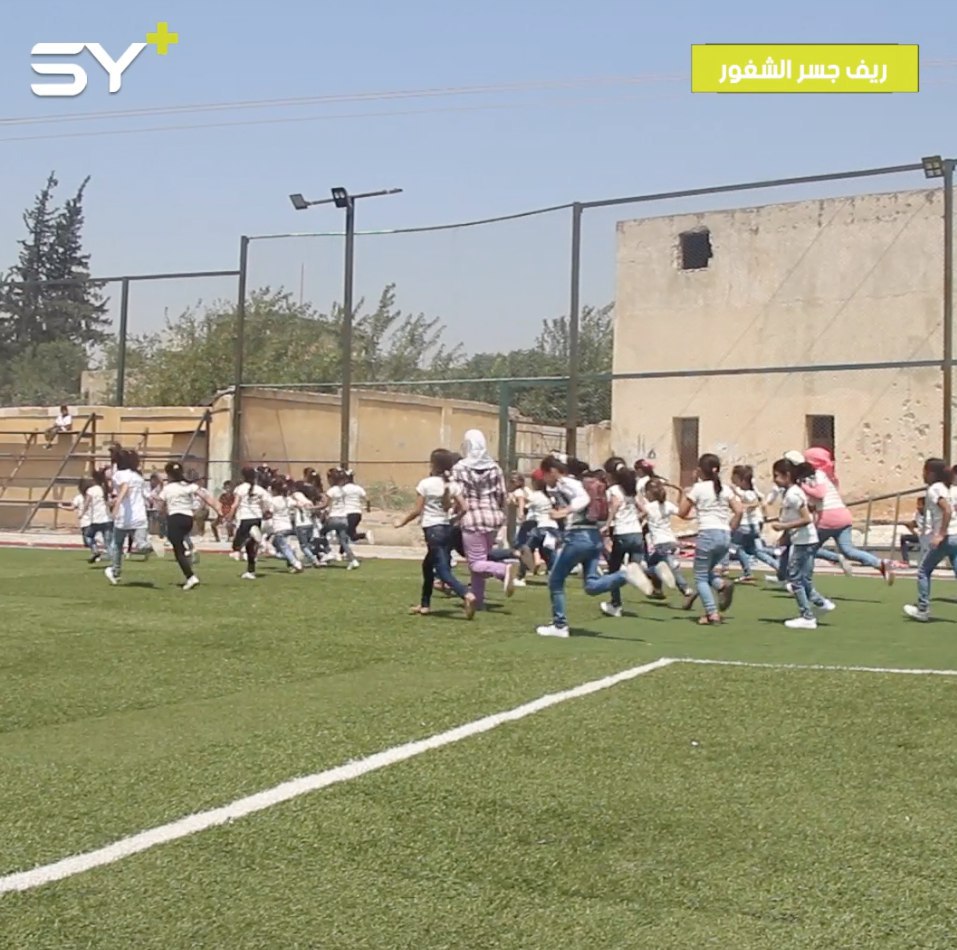 أكثر من 300 طفل يشاركون في ماراثون رياضي أقامه مركز جسر المستقبل بالتعاون مع نادي جسر الشغور الرياضي