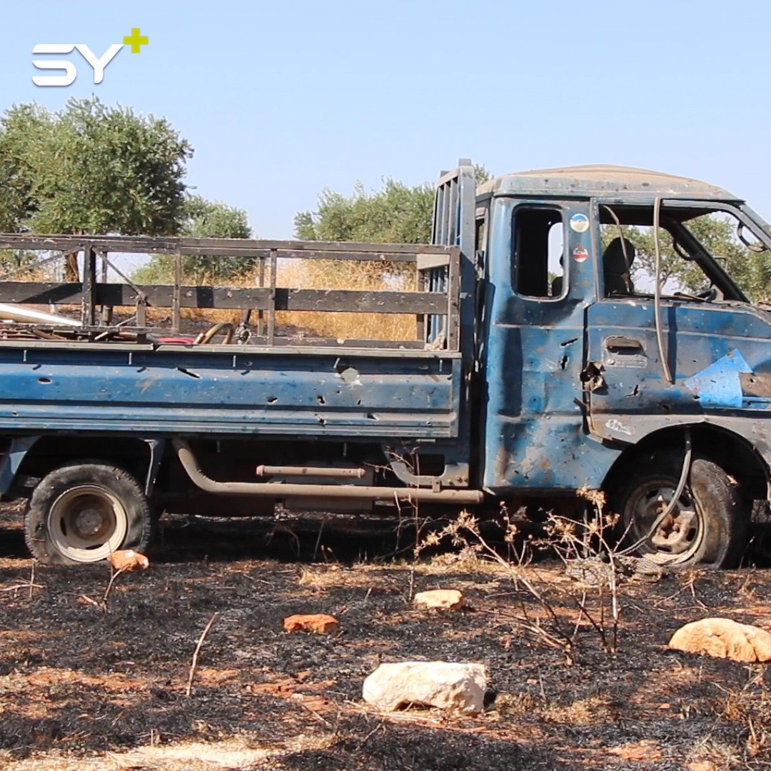 مقتل مدني وإصابة آخرين جراء قصف جوي روسي استهدف مبنى يأوي نازحين في بلدة الضهر بريف إدلب