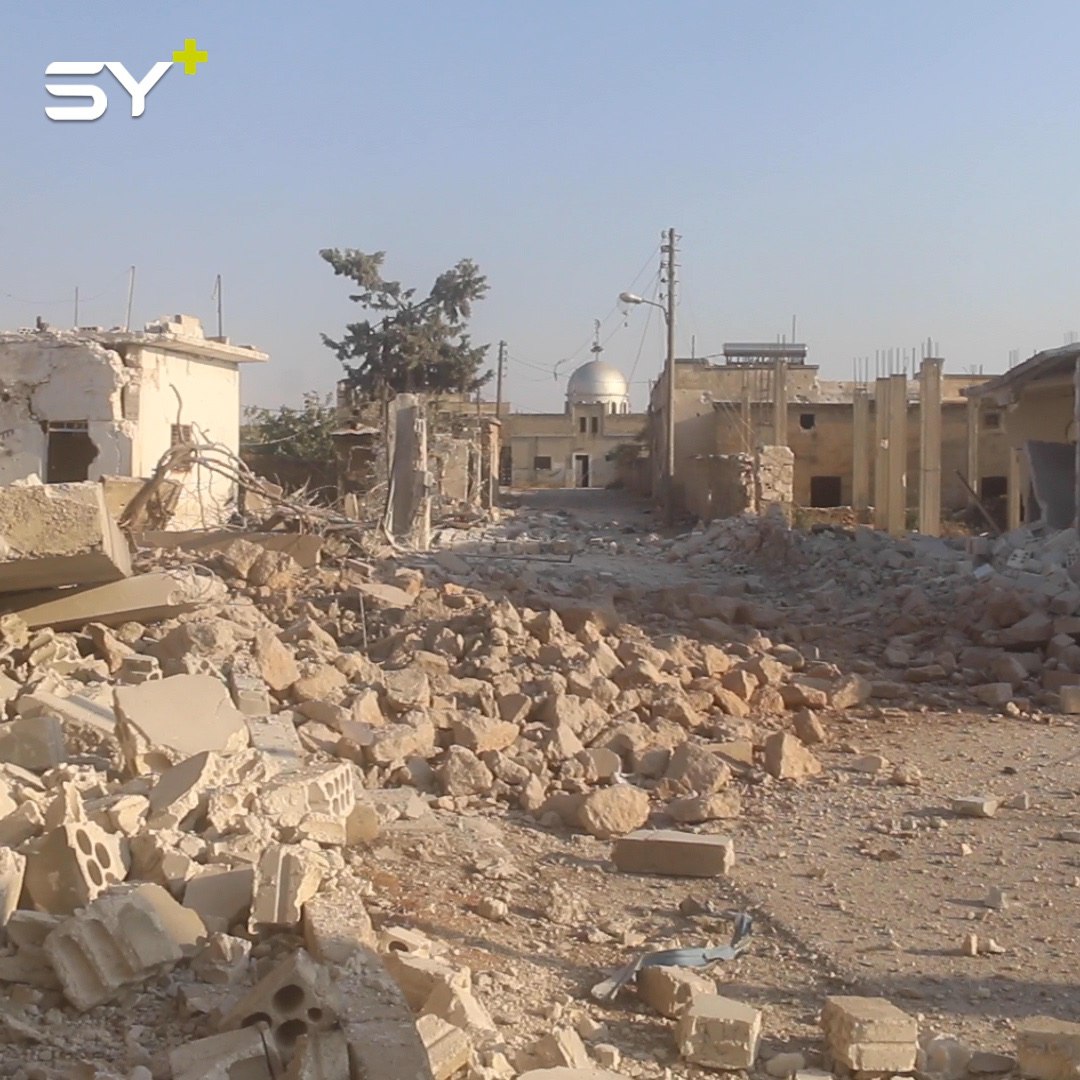 دمار هائل بمنازل المدنيين في بلدة كفرسجنة بريف إدلب جراء القصف المستمر