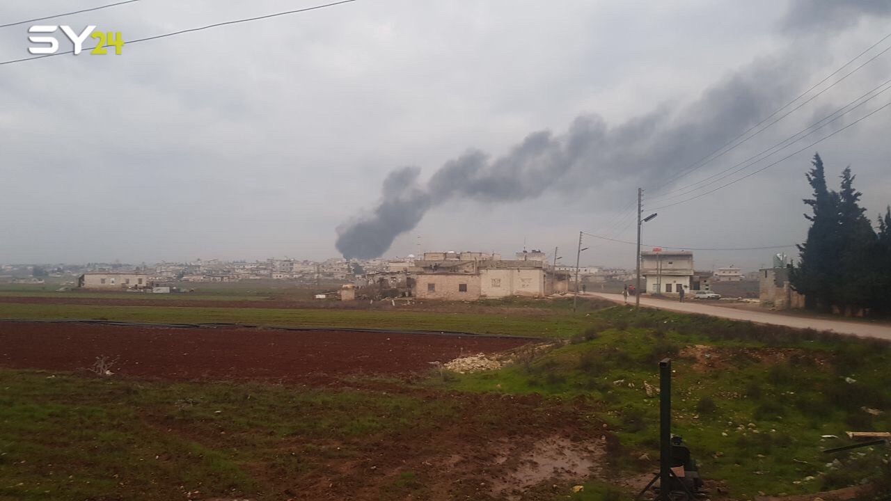 طائرات روسيا تقصف أرياف حلب بعشرات الغارات الجوية