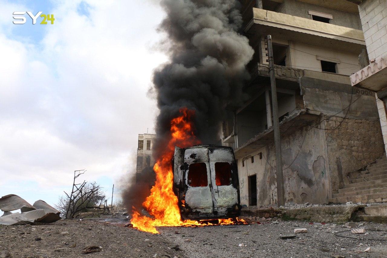 الطائرات الحربية الروسية تواصل غاراتها على ريف حلب الغربي