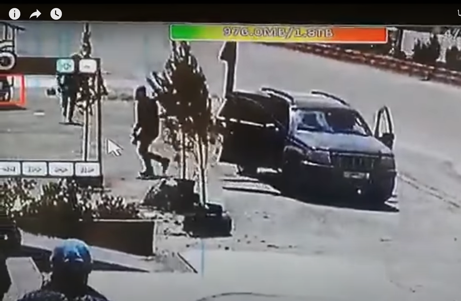 الإعلام الإيراني ينشر فيديو لحظة استهداف إسرائيل سيارة لـ “حزب الله” في سوريا