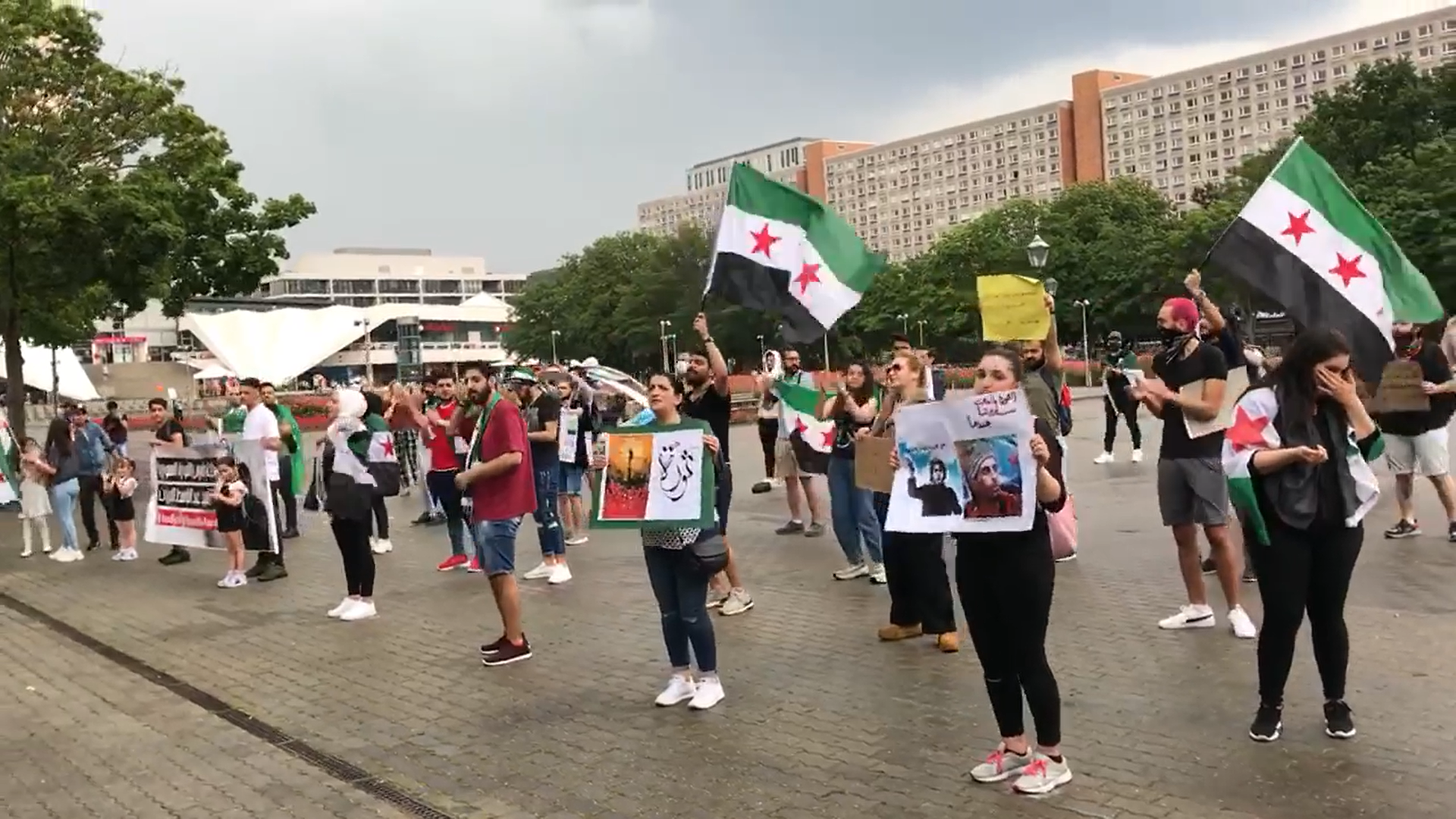 مظاهرات للاجئين السوريين في ألمانيا تضامناً مع السويداء