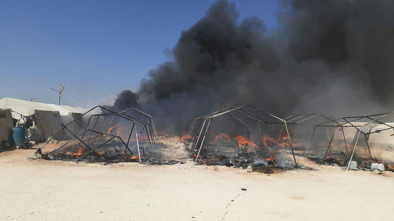 خيام النازحين تتحول إلى رماد في ريف حلب