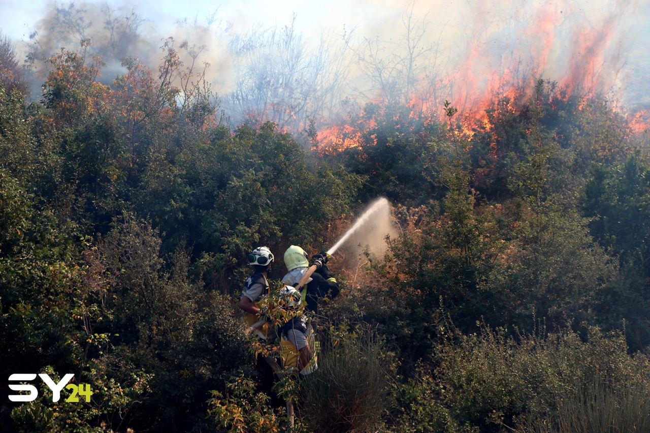 الدفاع المدني يعلن السيطرة على 80% من حرائق ريف إدلب