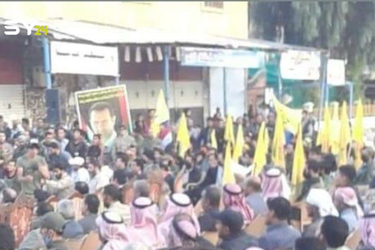 إيرانيون ولبنانيون وعراقيون يحتفلون شرقي ديرالزور!