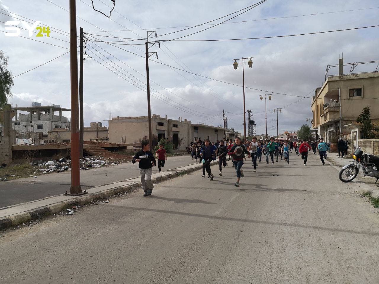 تنظيم ماراثون رياضي في مدينة بصرى الشام بدرعا