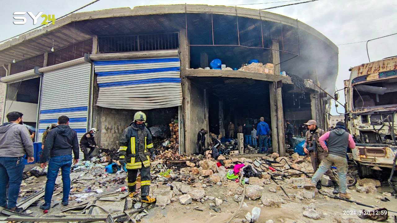 قتيل وجرحى بانفجار سيارة مفخخة في ريف حلب.. وتجدد القصف الروسي على ريف إدلب