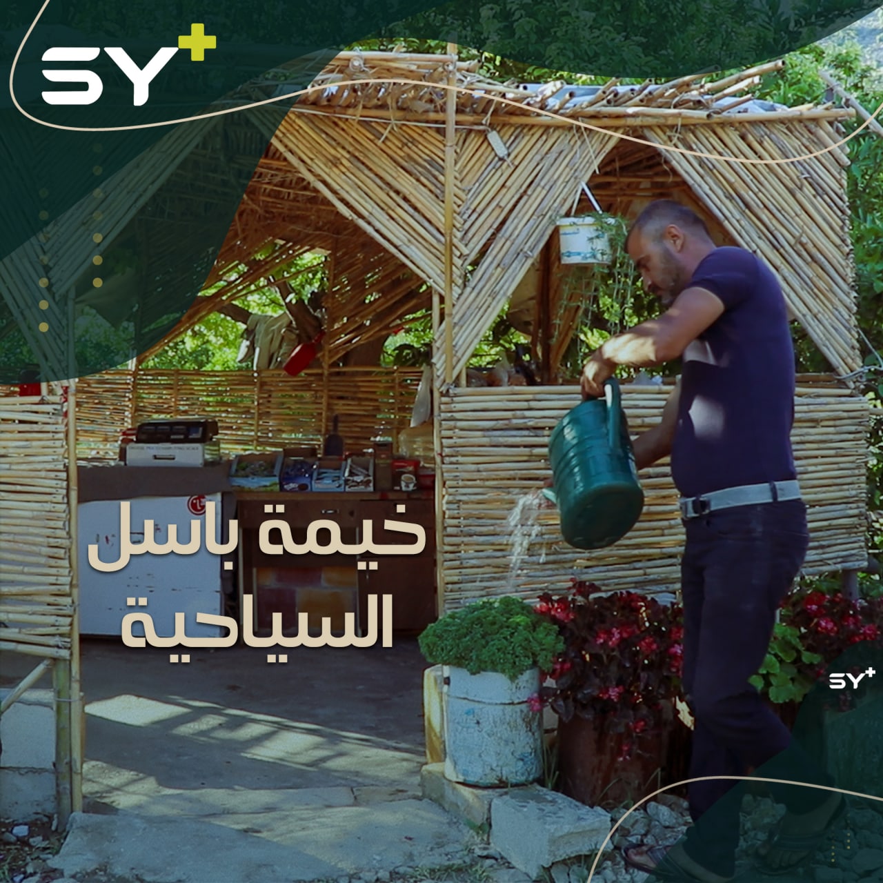 باسل أبو يزن يستثمر جمال الطبيعة في قرية بكفلا بمشروع صغير يؤمن معيشة أسرته