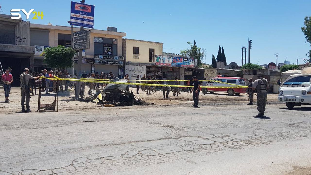 قتيل وجرحى جراء انفجار سيارة مفخخة في مدينة عفرين شمال حلب