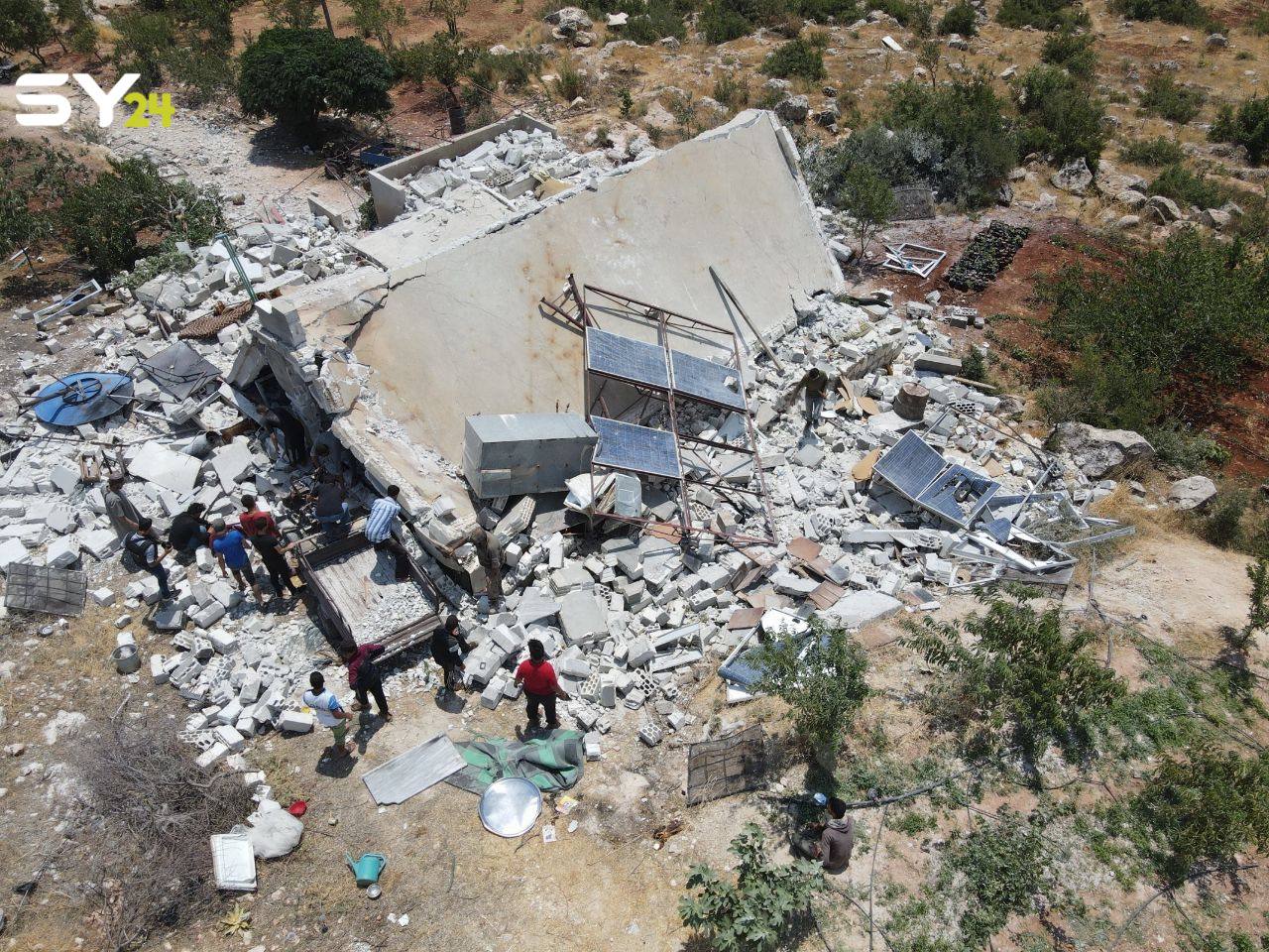 قصف مكثف للنظام وروسيا على ريف إدلب