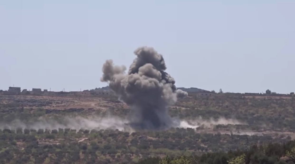 قصف روسي متجدد على جبل الزاوية في إدلب