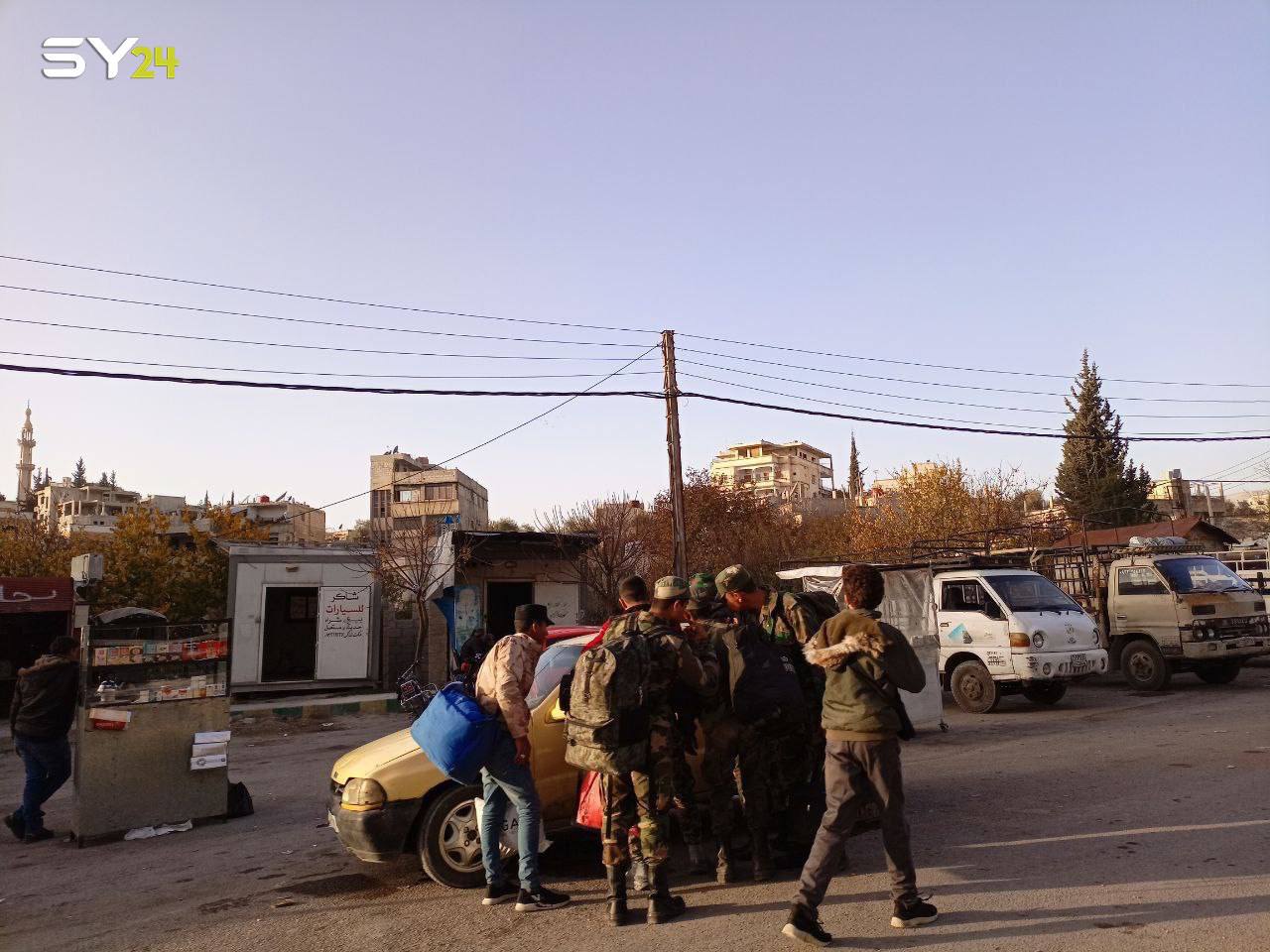 جنود النظام في بلدة "حرنة" بريف دمشق